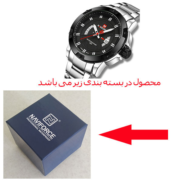 ساعت مچی عقربهای کوارتز مردانه نیوی فورس مدل NF9085 SB