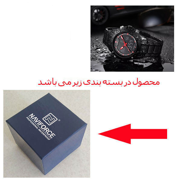 ساعت مچی عقربهای مردانه نیوی فورس مدل NF9050 BBR