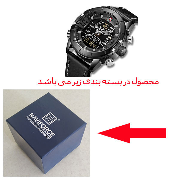 ساعت مچی عقربهای مردانه نیوی فورس مدل NF9153L BGYB