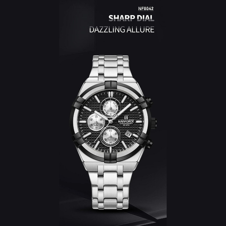 ساعت مچی عقربهای مردانه نیوی فورس مدل NF8042SBS