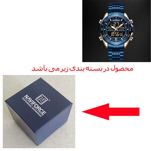 ساعت مچی عقربهای مردانه نیوی فورس مدل NF9195s RGBE