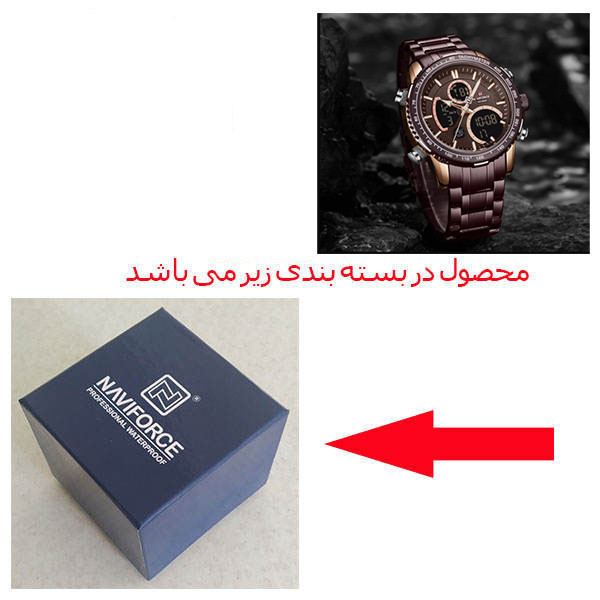 ساعت مچی عقربهای مردانه نیوی فورس مدل NF9182 RGC