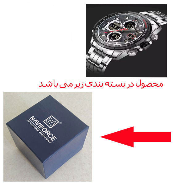 ساعت مچی عقربهای کوارتز مردانه نیوی فورس مدل NF9197S SBYG