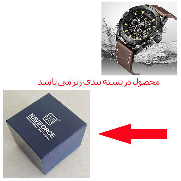 ساعت مچی عقربهای مردانه نیوی فورس مدل NF9153L bybn
