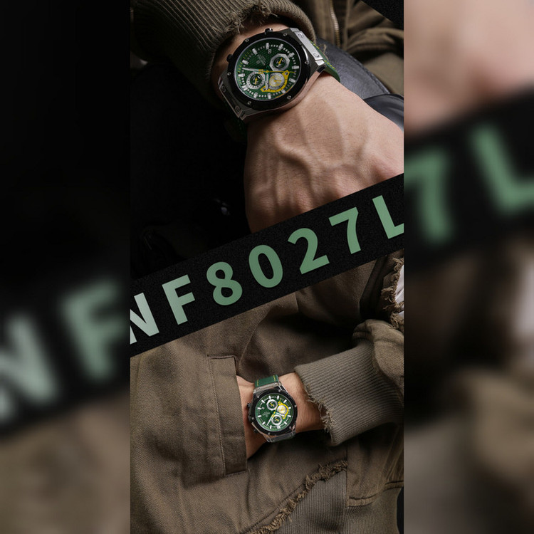 ساعت مچی عقربهای کوارتز مردانه نیوی فورس مدل کرنوگراف کد NF8027LG