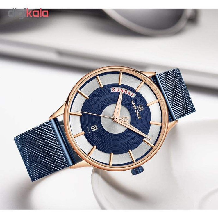 ساعت مچی عقربهای مردانه نیوی فورس مدل 3007 BL