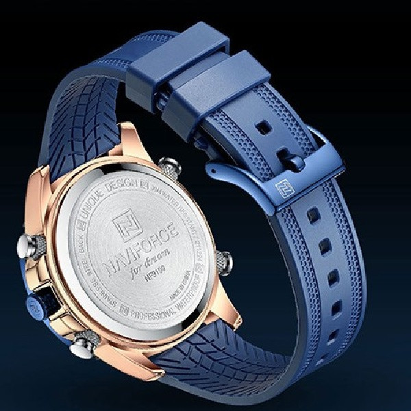 ساعت مچی عقربهای مردانه نیوی فورس مدل دوزمانه دیجیتال