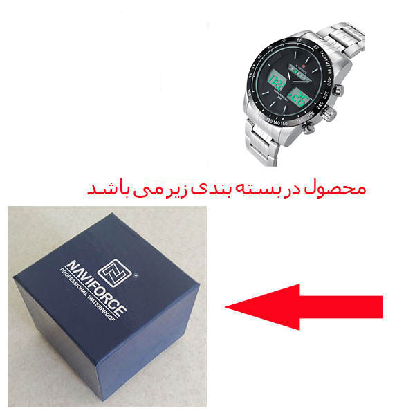 ساعت مچی عقربهای مردانه نیوی فورس مدل NF9024SBW