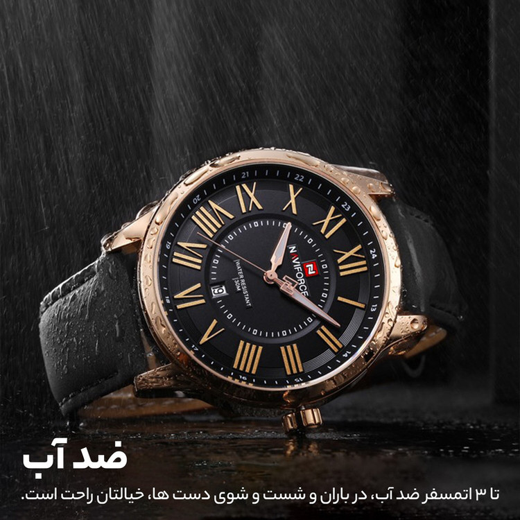 ساعت مچی عقربه ای مردانه نیوی فورس مدل NF9126 / RGBB