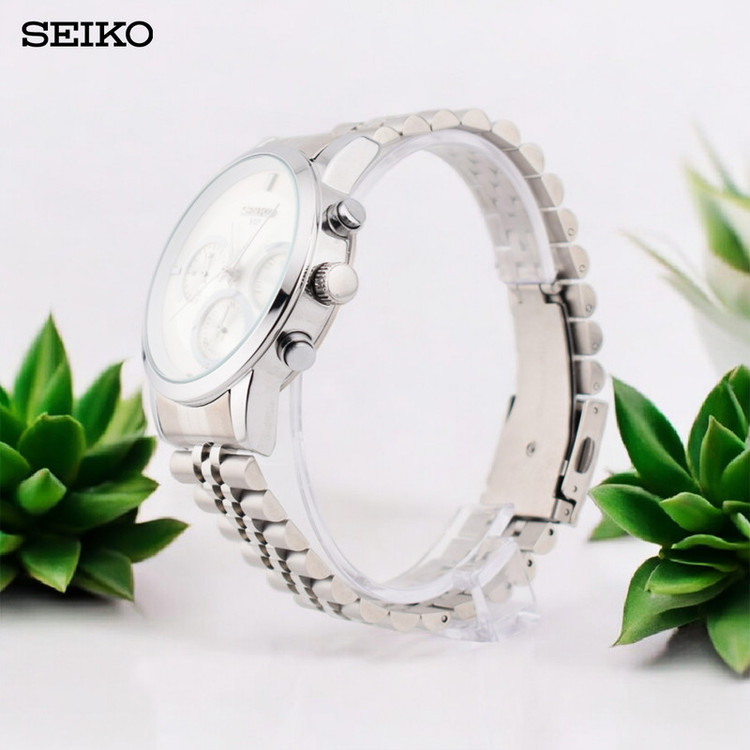 ساعت مچی عقربهای مردانه کوارتز سیکو مدل سه موتور فعال کد 21054GS