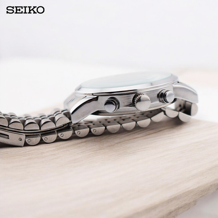 ساعت مچی عقربهای مردانه کوارتز سیکو مدل سه موتور فعال کد 21054GS