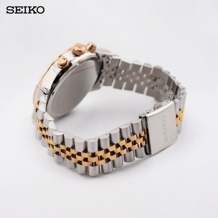 ساعت مچی عقربهای مردانه کوارتز سیکو مدل سه موتور فعال کد 21054GR