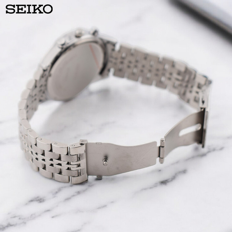 ساعت مچی عقربهای مردانه کوارتز سیکو مدل سه موتور فعال کد 9110HS-M