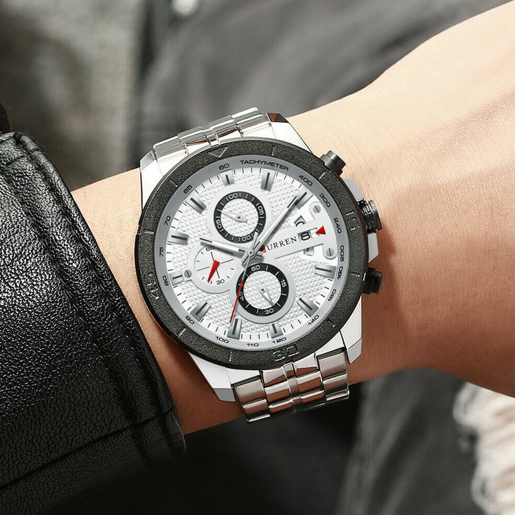 ساعت مچی عقربهای مردانه کورن واتچ مدل M8337-W