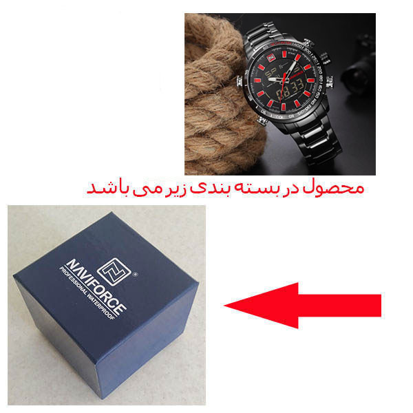 ساعت مچی عقربهای مردانه نیوی فورس مدل NF9023 BBR