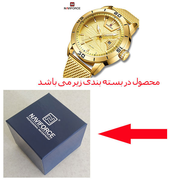 ساعت مچی عقربهای مردانه نیوی فورس مدل NF9155A GG