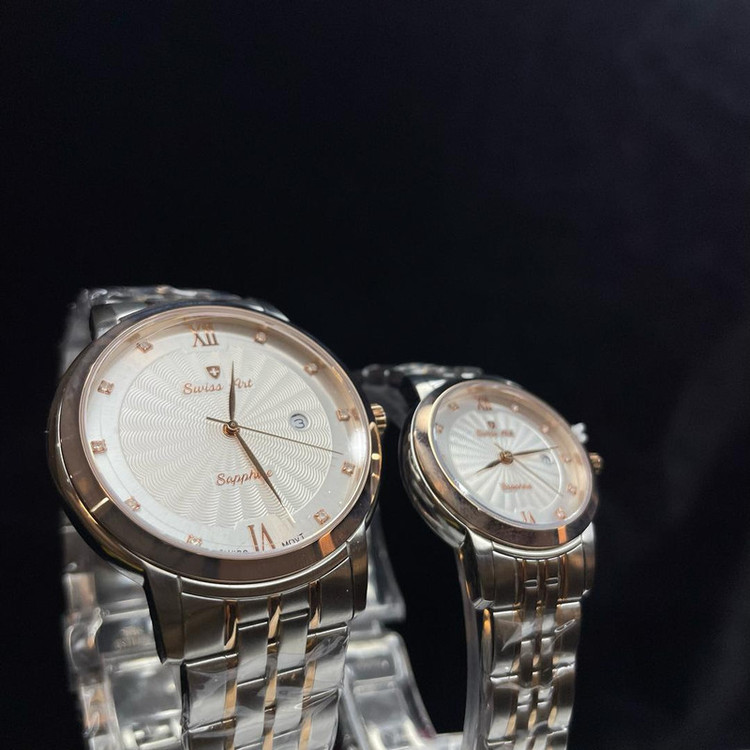 ست ساعت مچی عقربهای زنانه و مردانه سوئیس آرت مدل 6200112-06