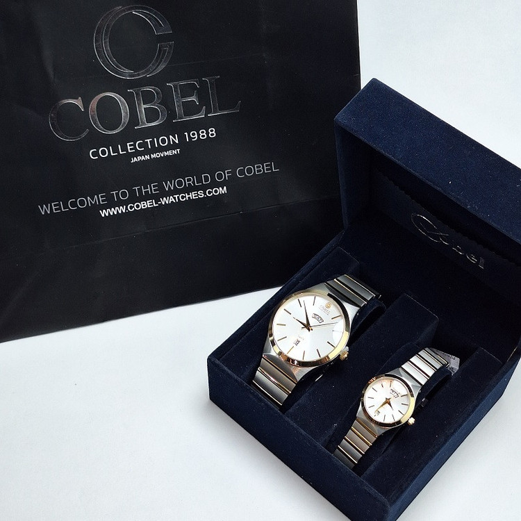 ست ساعت مچی عقربهای زنانه و مردانه کوبل مدل CB6283G-CB6283L
