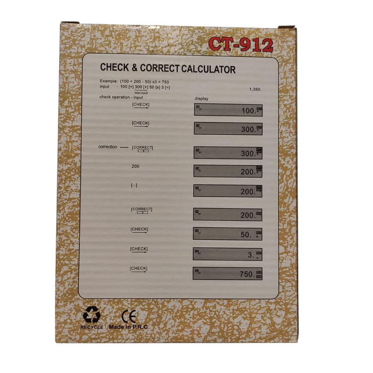ماشین حساب مدل CT-912S
