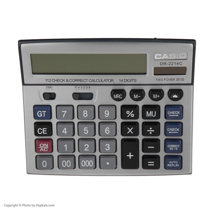 ماشین حساب کاسیو مدل DR-2214C