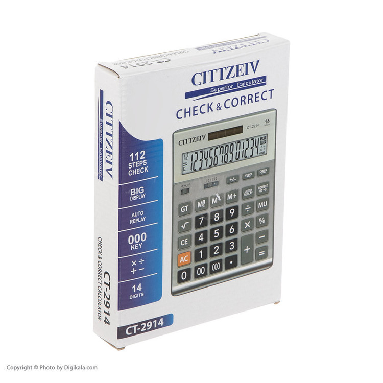 ماشین حساب سیتی زیو مدل CT-2914