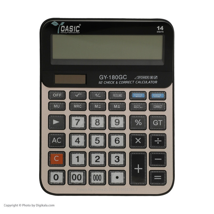 ماشین حساب گاسیک مدل GY-180GC