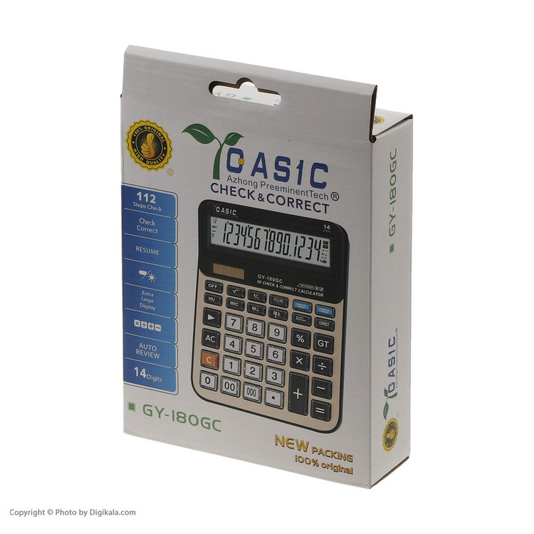 ماشین حساب گاسیک مدل GY-180GC
