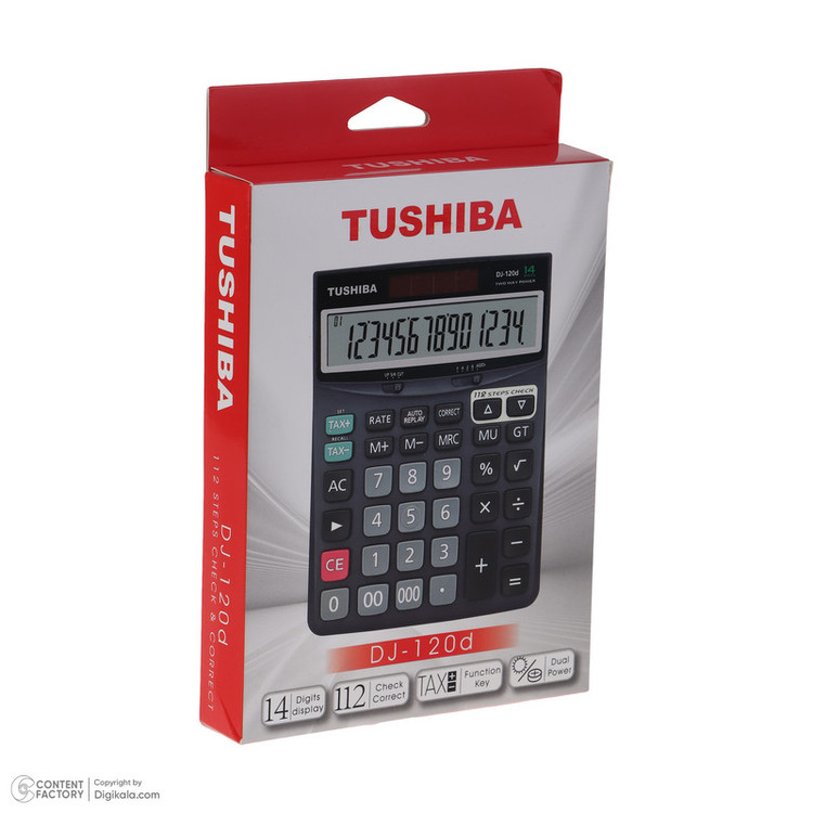 ماشین حساب توشیبا مدل DJ-120d