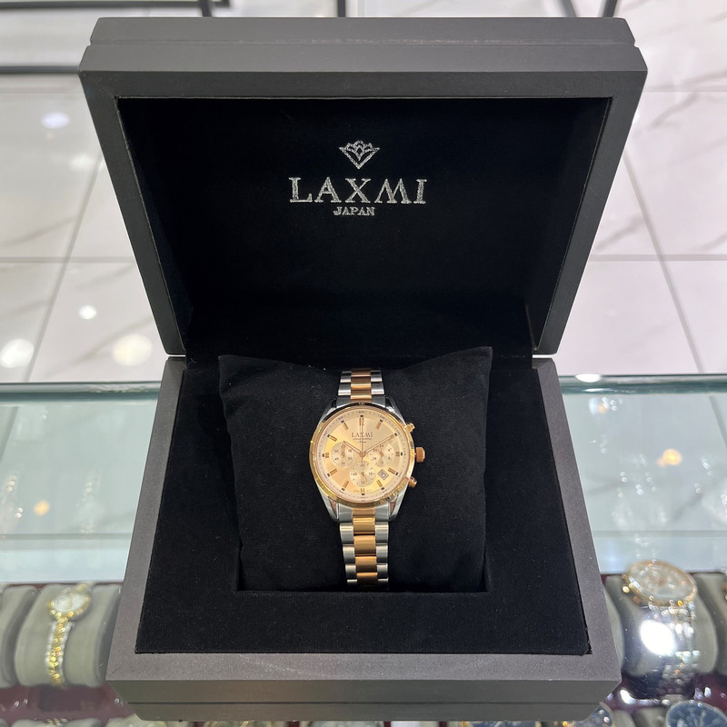 ست ساعت مچی عقربه ای زنانه و مردانه لاکسمی مدل 8533G-22 8533L-22