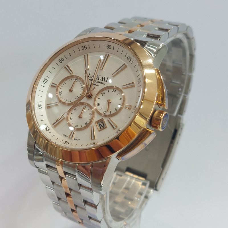 ست ساعت مچی عقربه ای زنانه و مردانه لاکسمی مدل 8552-1g 8552-1l