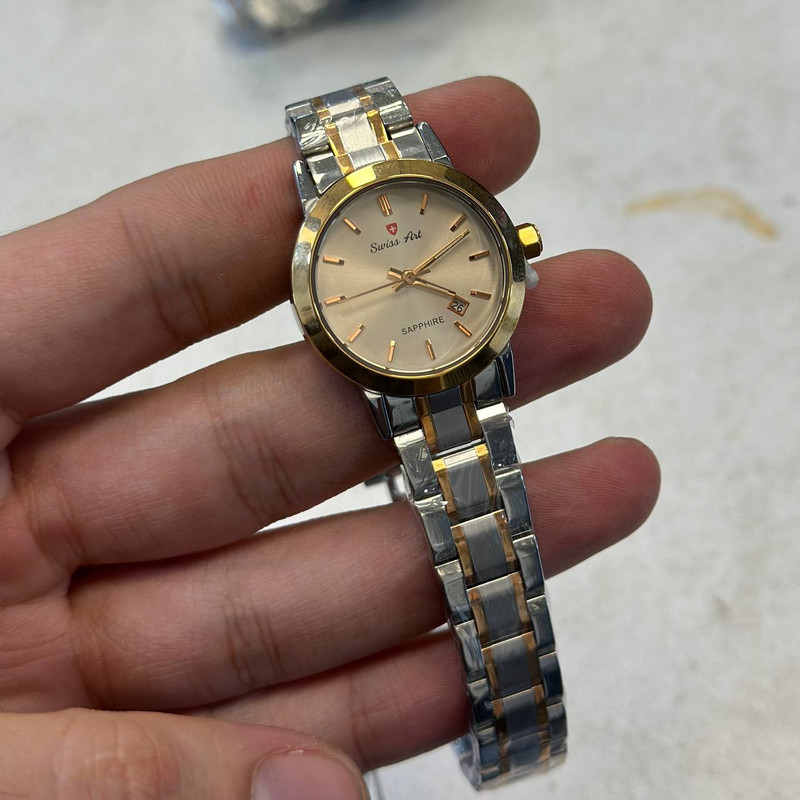 ست ساعت مچی عقربه ای زنانه و مردانه سوئیس آرت مدل 920040GL