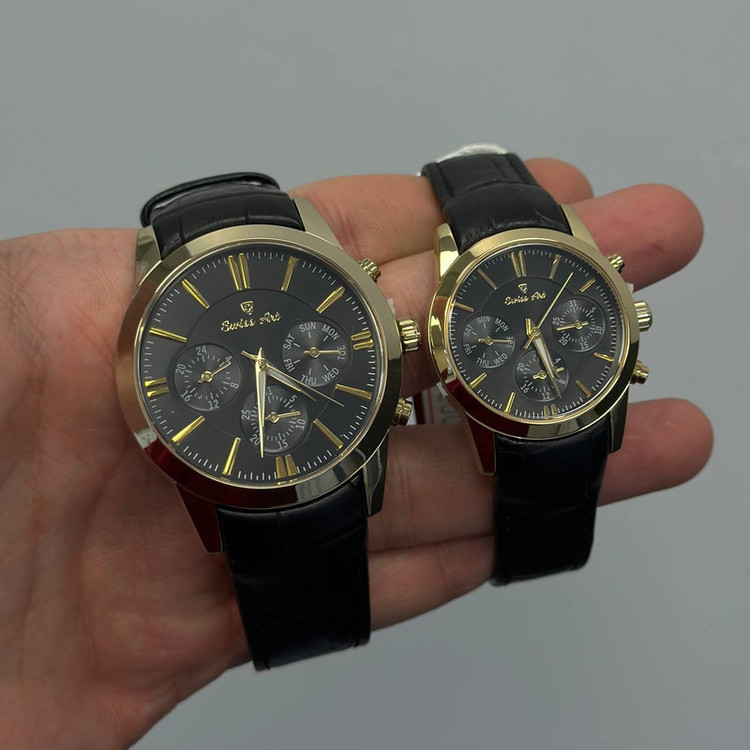 ست ساعت مچی عقربهای زنانه و مردانه سوئیس آرت مدل sw80023