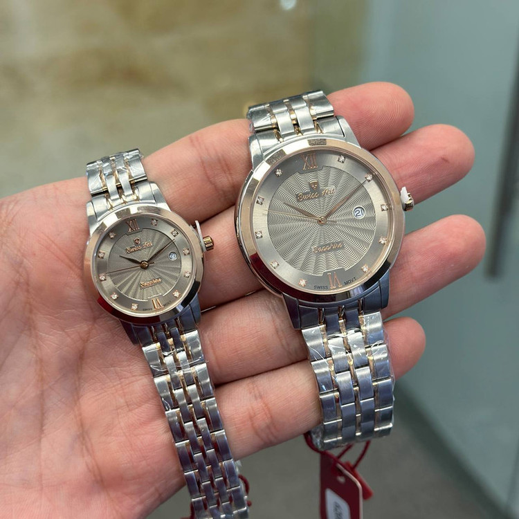 ست ساعت مچی عقربهای زنانه و مردانه سوئیس آرت مدل sw33290