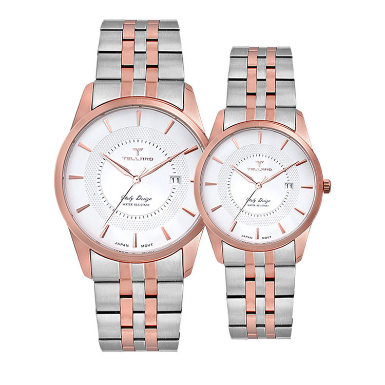 ست ساعت مچی عقربهای زنانه و مردانه تلارو مدل T3045PAIR-S242424