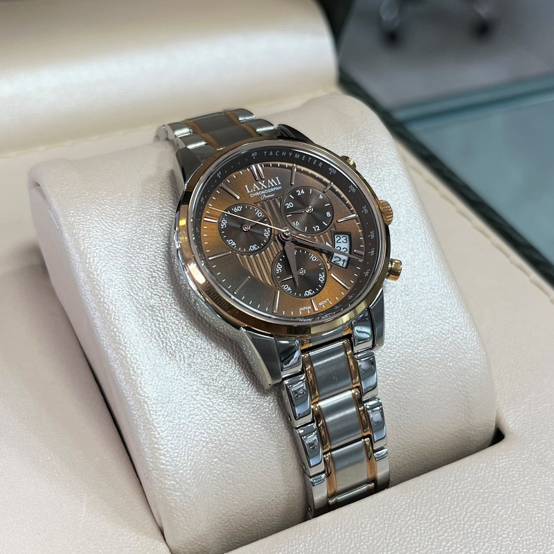 ست ساعت مچی عقربه ای زنانه و مردانه لاکسمی مدل 8534G-13 - 8534L-13