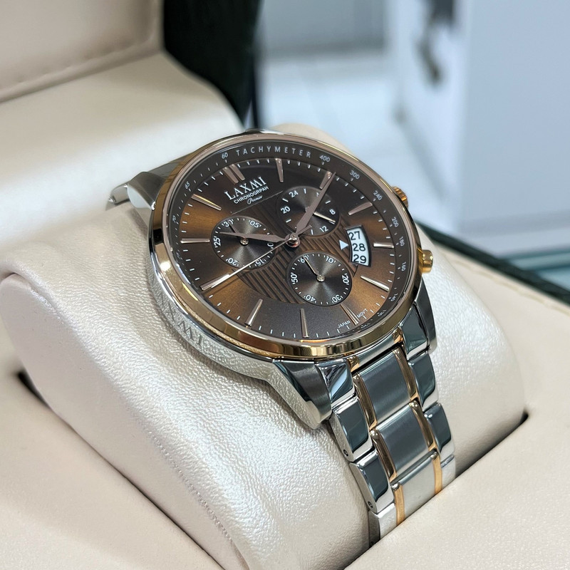 ست ساعت مچی عقربه ای زنانه و مردانه لاکسمی مدل 8534G-13 - 8534L-13