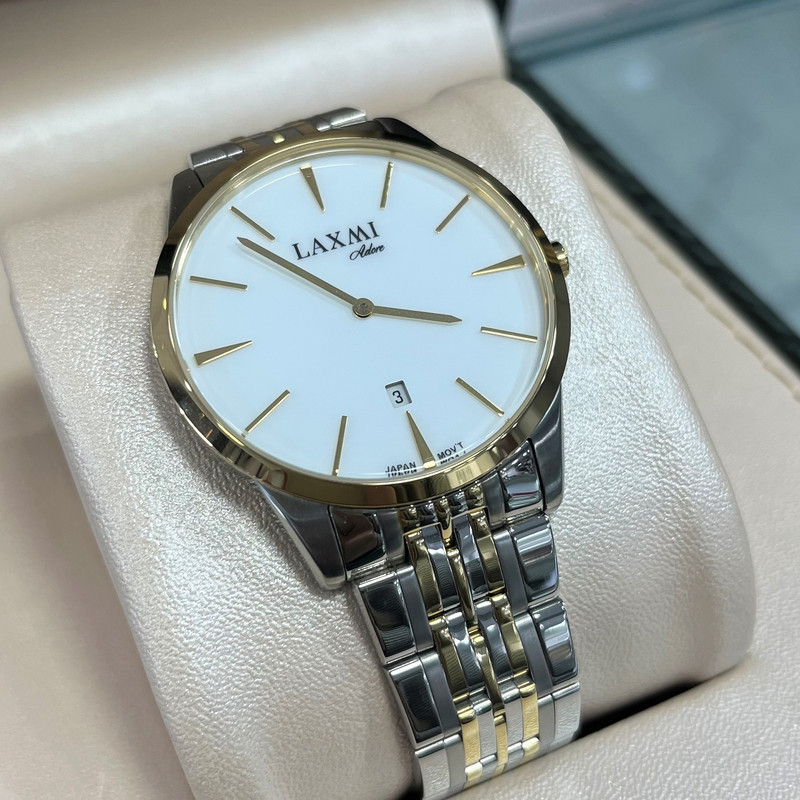ست ساعت مچی عقربه ای زنانه و مردانه لاکسمی مدل 8518G-18 8518L-18