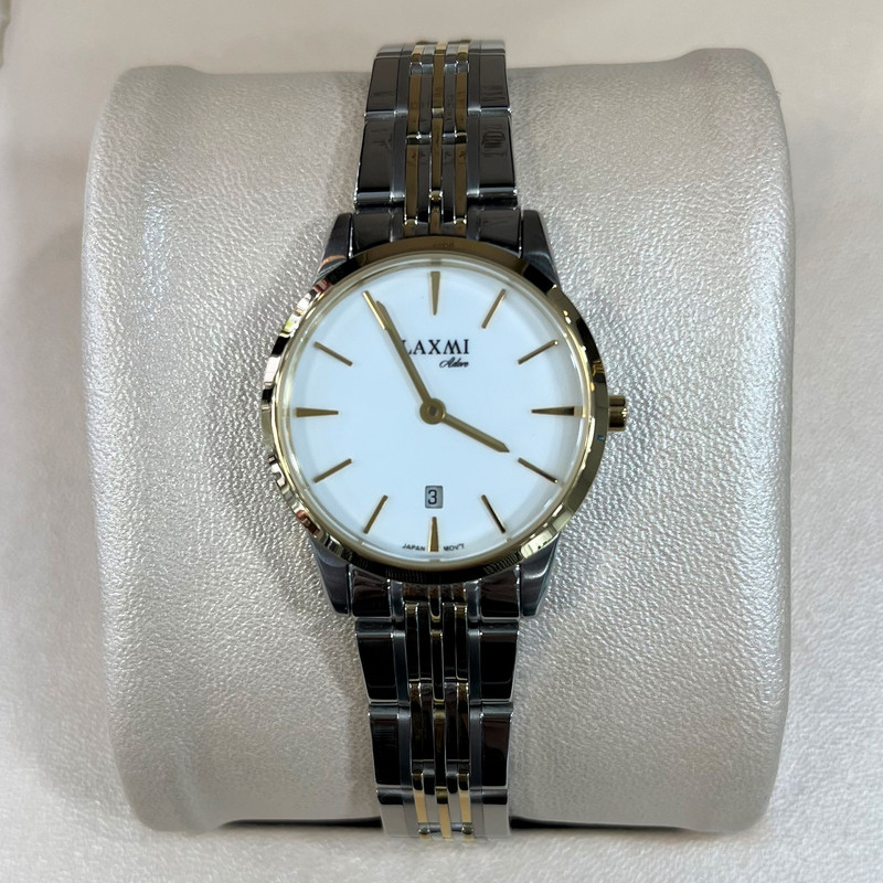 ست ساعت مچی عقربه ای زنانه و مردانه لاکسمی مدل 8518G-18 8518L-18