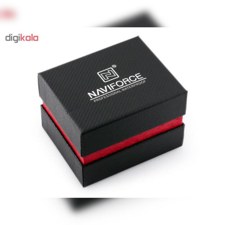 ساعت مچی عقربه ای زنانه نیوی فورس مدل نگیندار کد NF 5007LBB