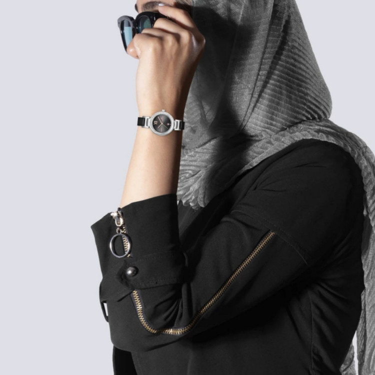 ساعت مچی عقربه ای زنانه نیوی فورس مدل نگیندار کد NF 5007LBB