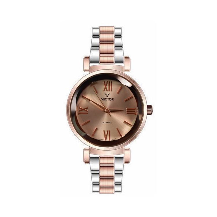 ساعت مچی عقربهای کوارتز زنانه ویکتور مدل 1455L