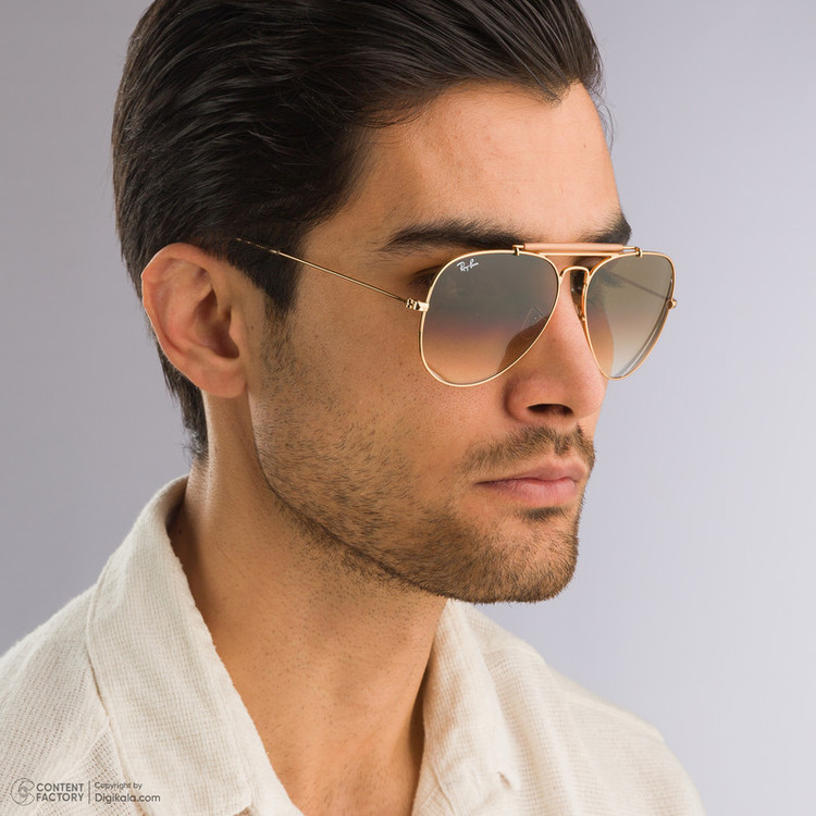 عینک آفتابی خلبانی (Aviator) ری بن مدل RB3029-001/51