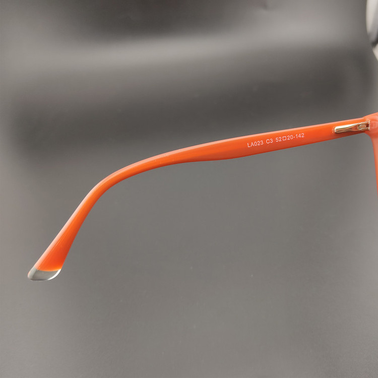 فریم عینک طبی زنانه مدل LA023C3 Acetate Tangerine Maroon