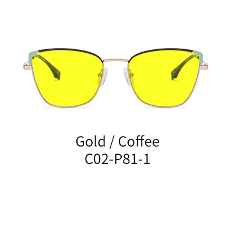 عینک شب زنانه مدل گربه ای UV400 کد JS8618CN