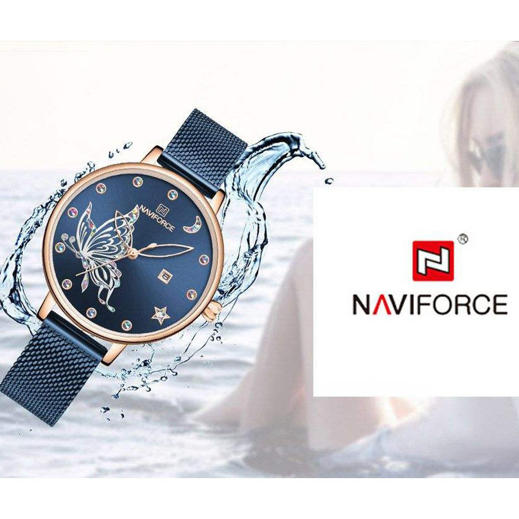 ساعت مچی عقربه ای زنانه نیوی فورس مدل NF5011L -FE-SO-RZ