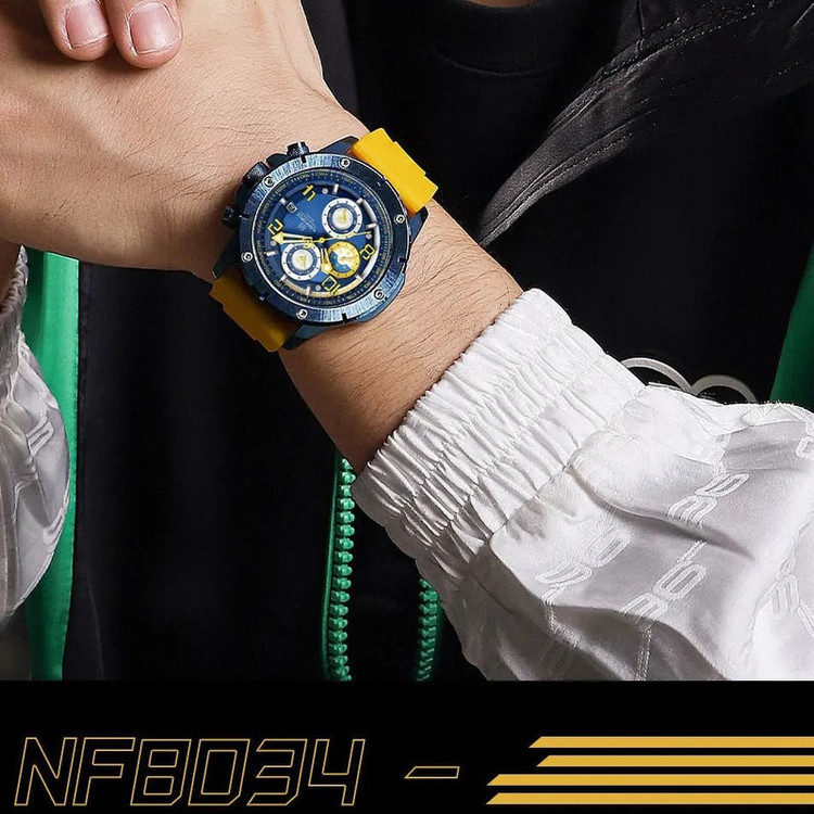 ساعت مچی عقربهای مردانه نیوی فورس مدل کرنوگراف کد NF 8034 BY