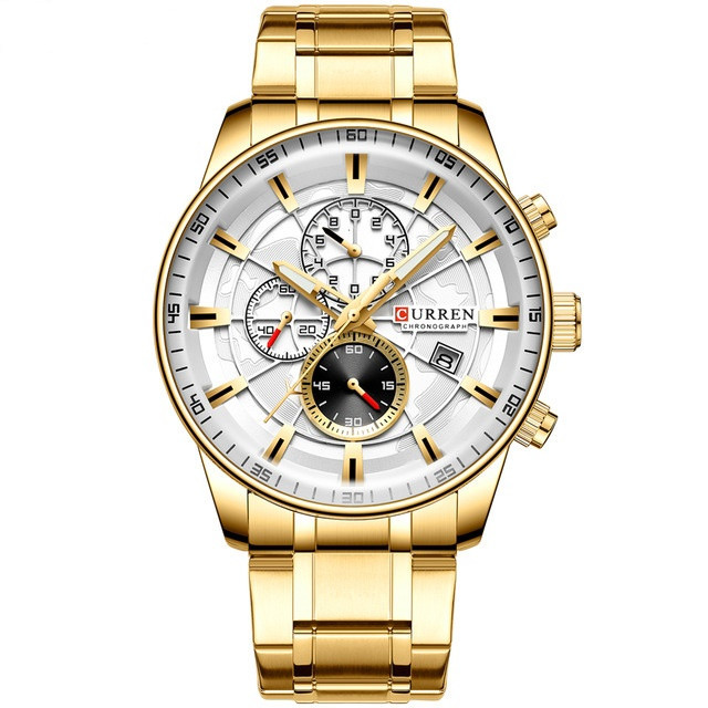 ساعت مچی عقربهای مردانه کورن واتچ مدل curren 8362 gold