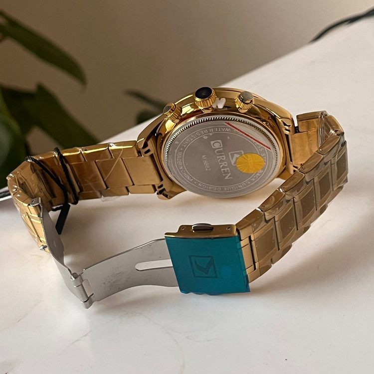 ساعت مچی عقربهای مردانه کورن واتچ مدل curren 8362 gold