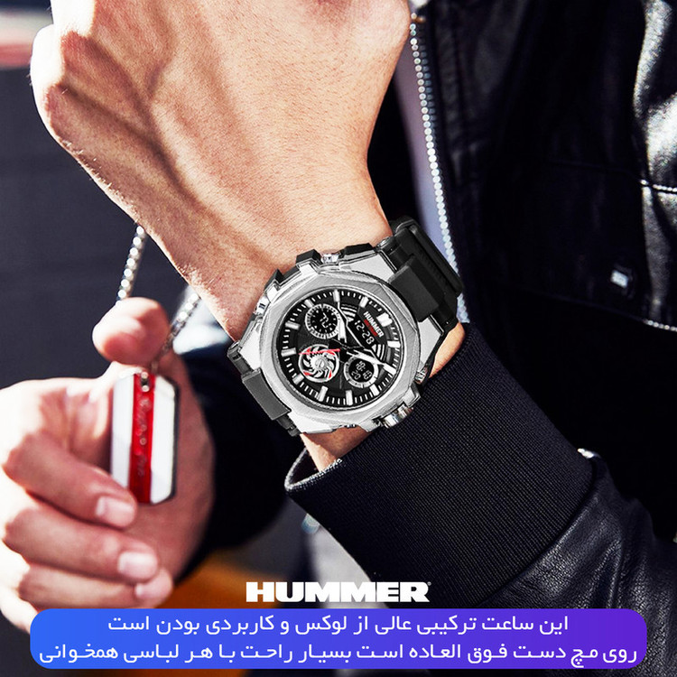 ساعت مچی عقربهای کوارتز مردانه هامر مدل HM1442-C2