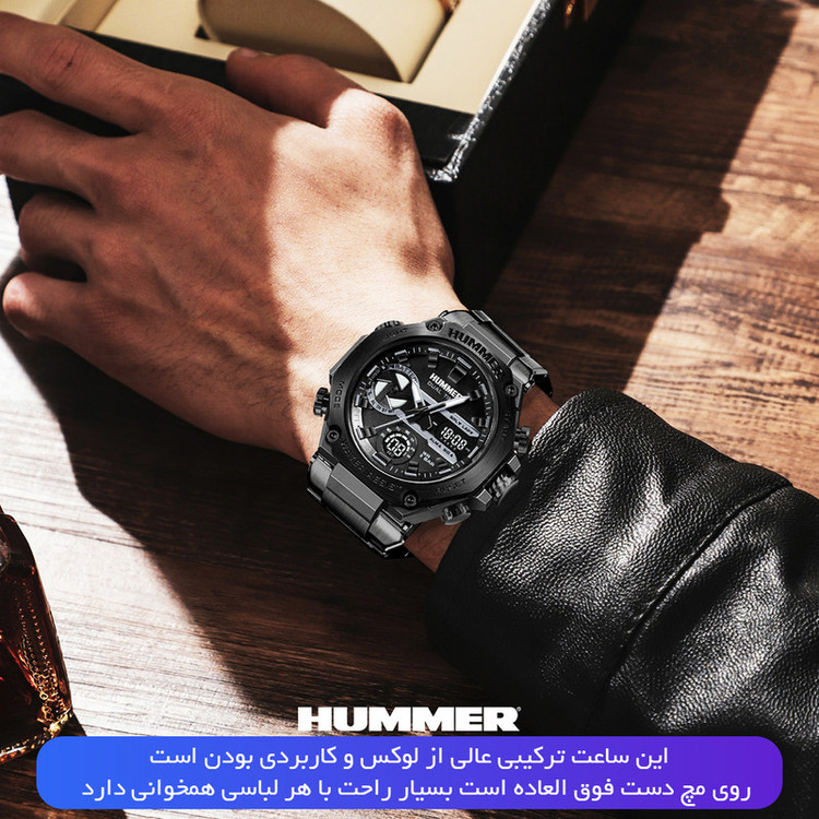 ساعت مچی عقربهای کوارتز مردانه هامر مدل HM1444-C2